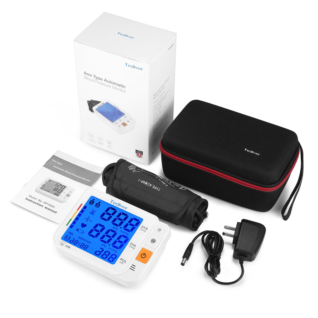 Digital Blood Pressure Monitor, Large Cuff, Upper Arm Blood Pressure Machine D488