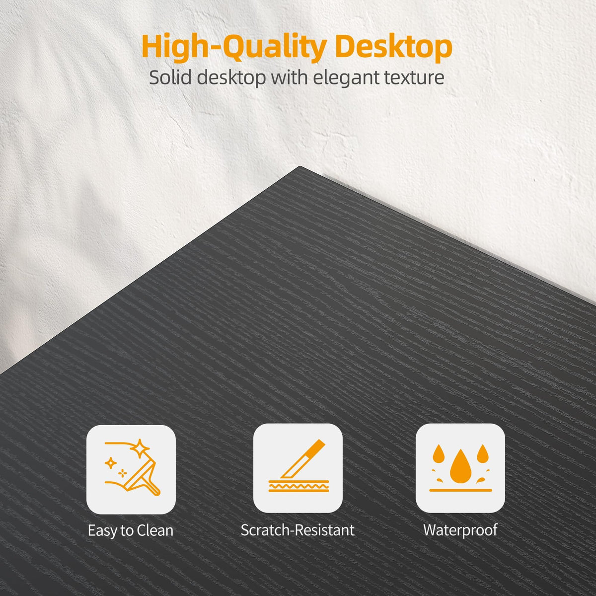 40 inch L Shaped Computer Desk with Power Outlets Y956839
