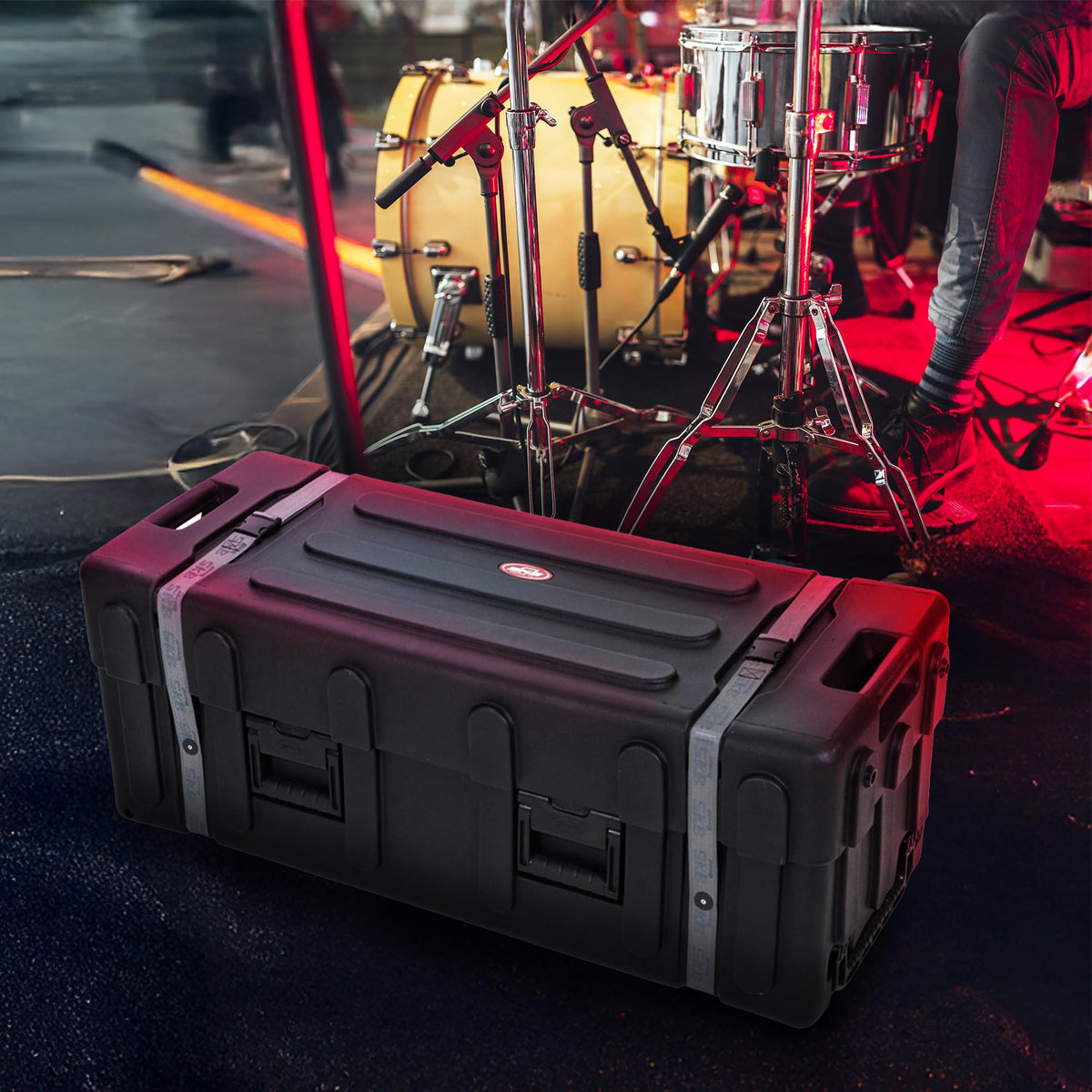 Large Drum Hardware Case with Handle & Wheels K77443