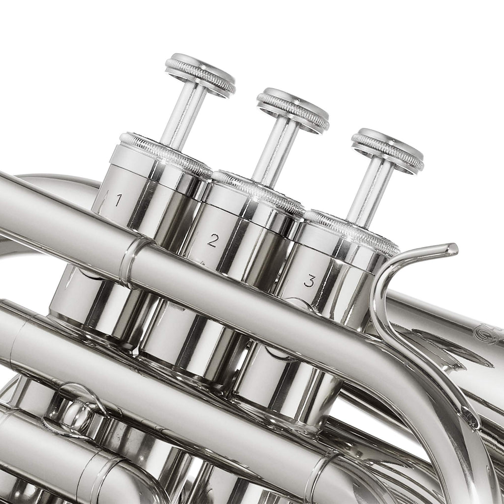 Bb Brass Pocket Trumpet with Nickel Plated Finish I18185