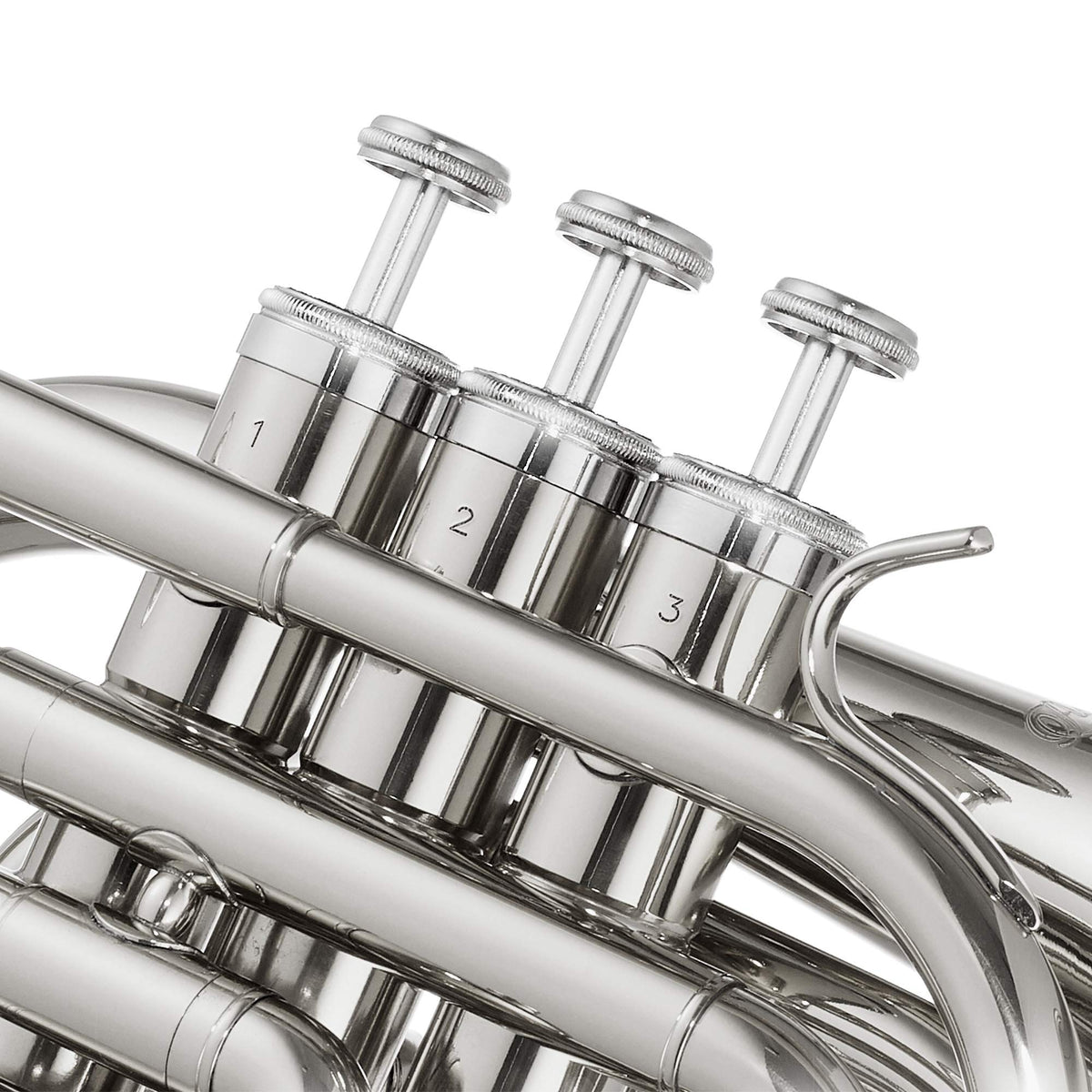 Bb Brass Pocket Trumpet with Nickel Plated Finish I18185