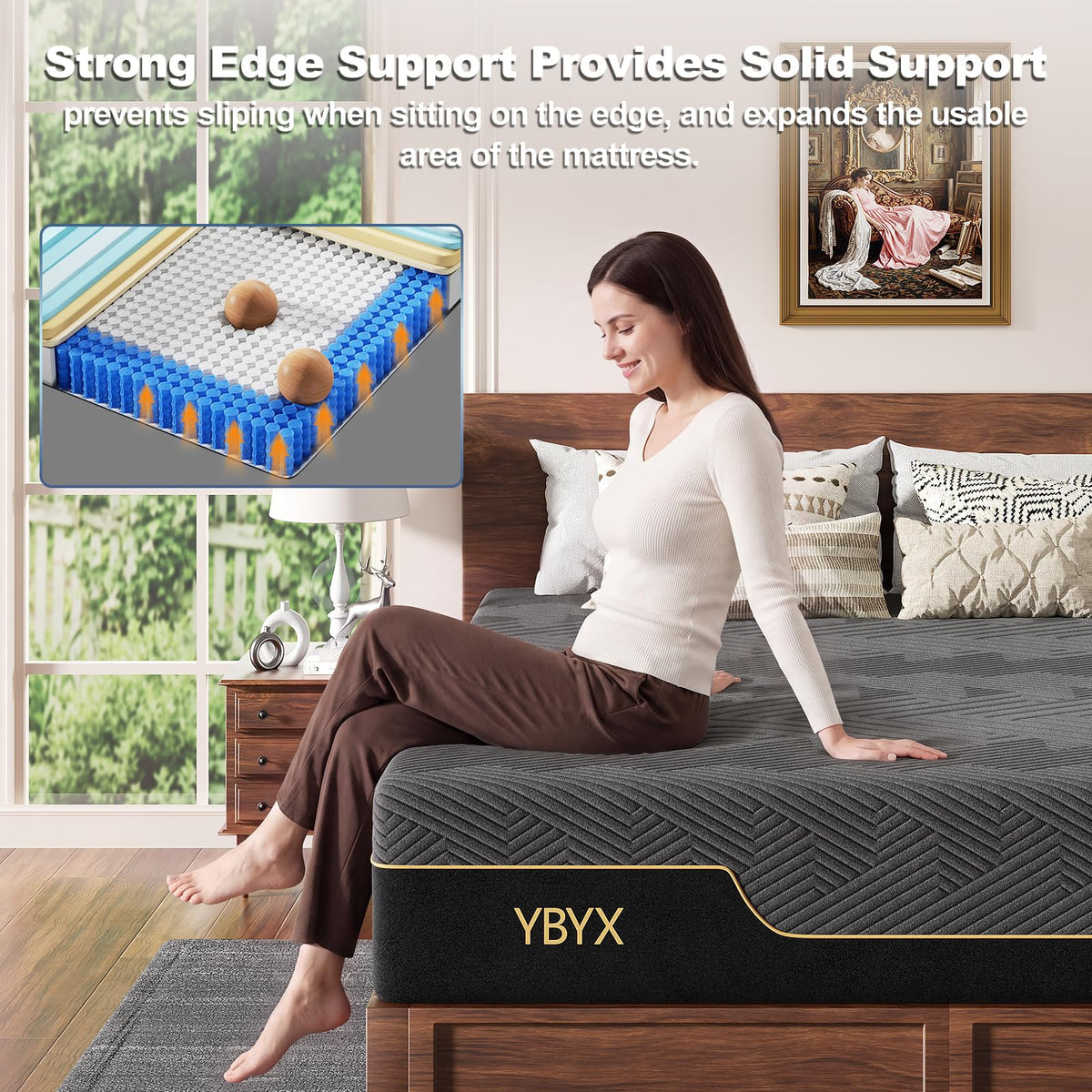 12 Inch Full Size Hybrid Mattress with Memory Foam Z34110