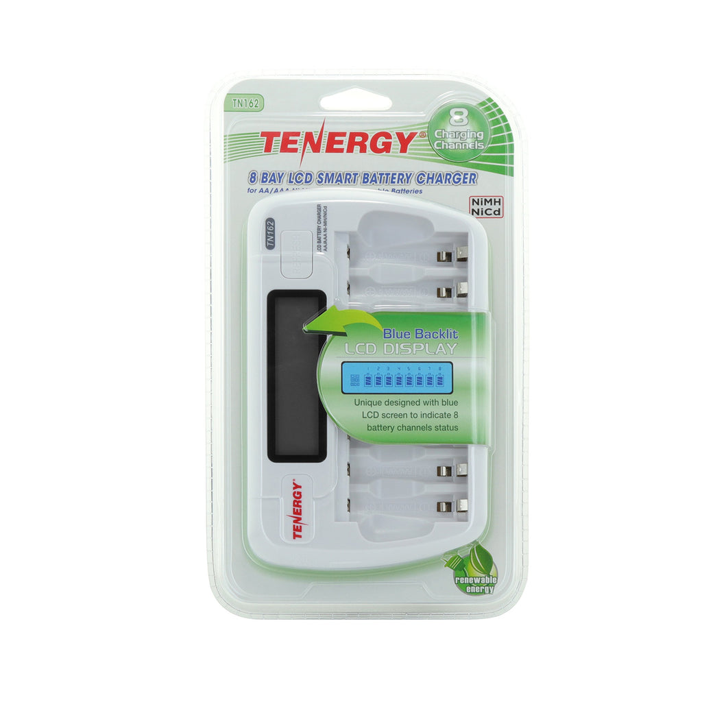 8-Bay Smart LCD Battery Charger for AA/AAA NiMH/NiCd Batteries C511
