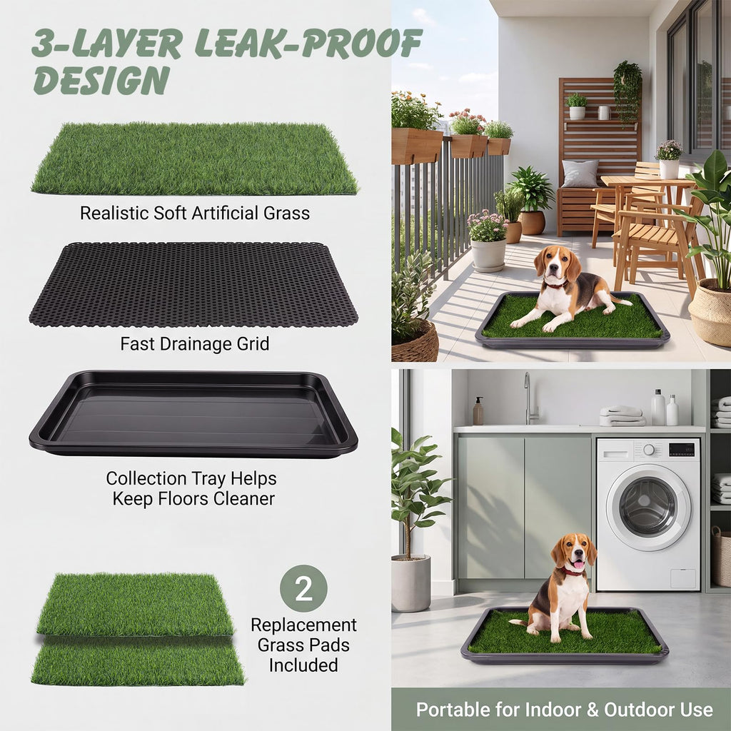 Dog Grass Pad with Tray 30 x 20 in A227