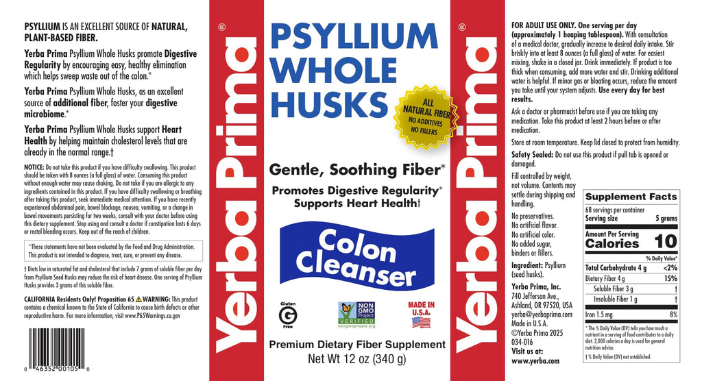 12 Ounce Psyllium Husk Fiber Supplement C438383