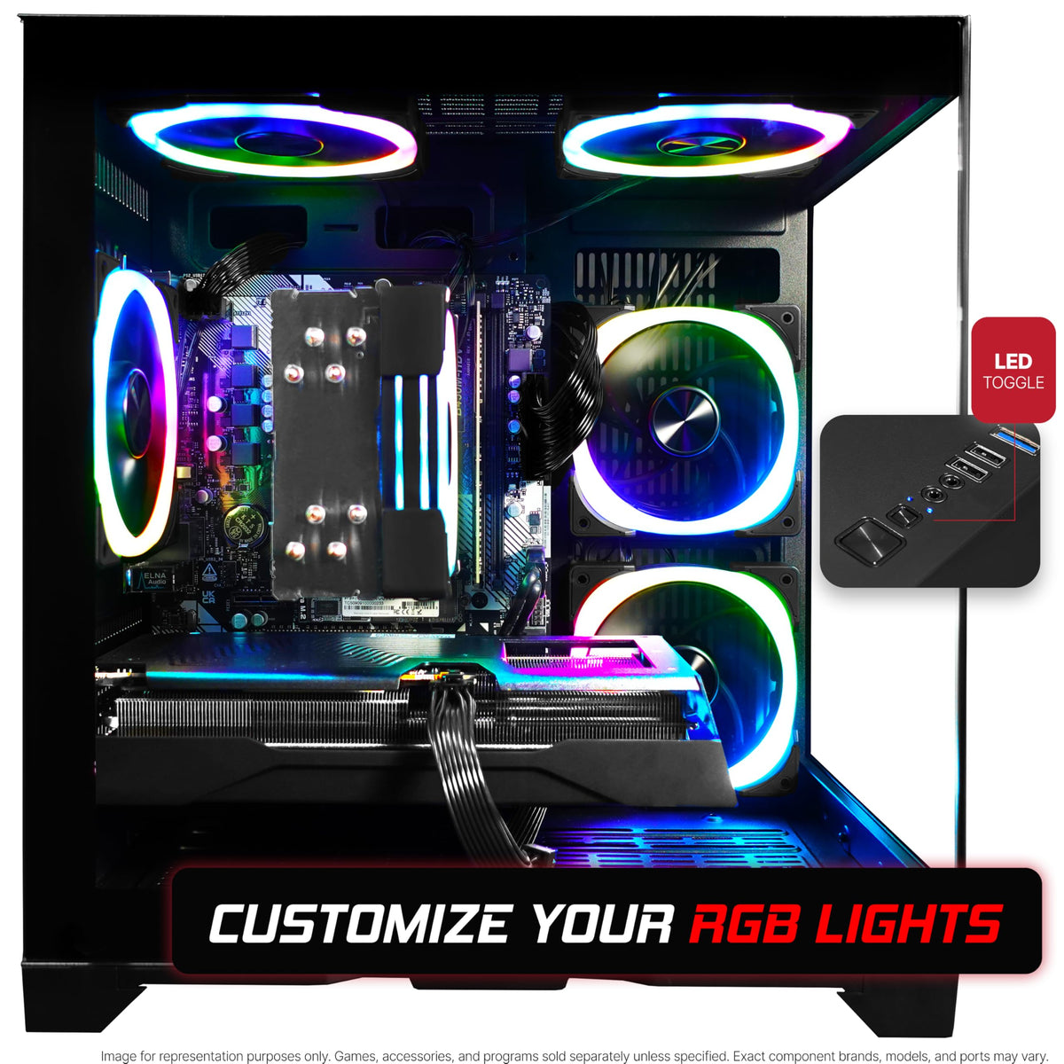 Intel Core i5-12400F GeForce RTX 3050 16GB DDR4 512GB NVMe SSD Gaming PC D392