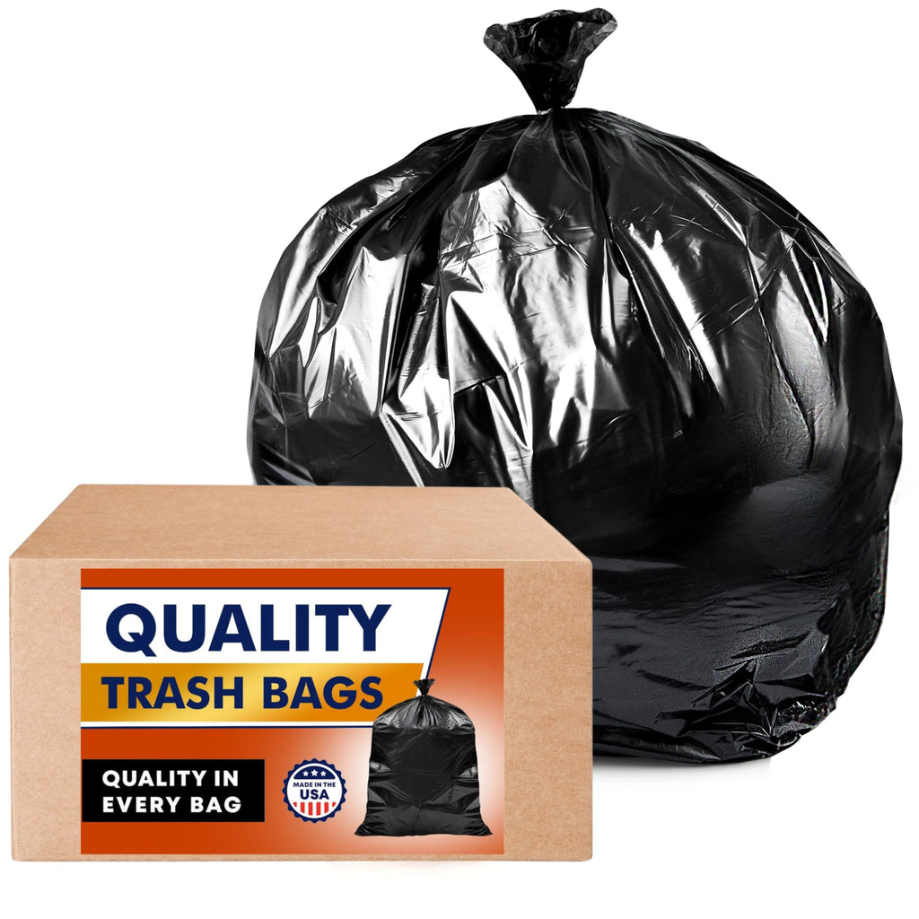 55 Gallon 3 Mil Black Contractor Garbage Bags W653