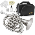 Bb Brass Pocket Trumpet with Nickel Plated Finish I18185