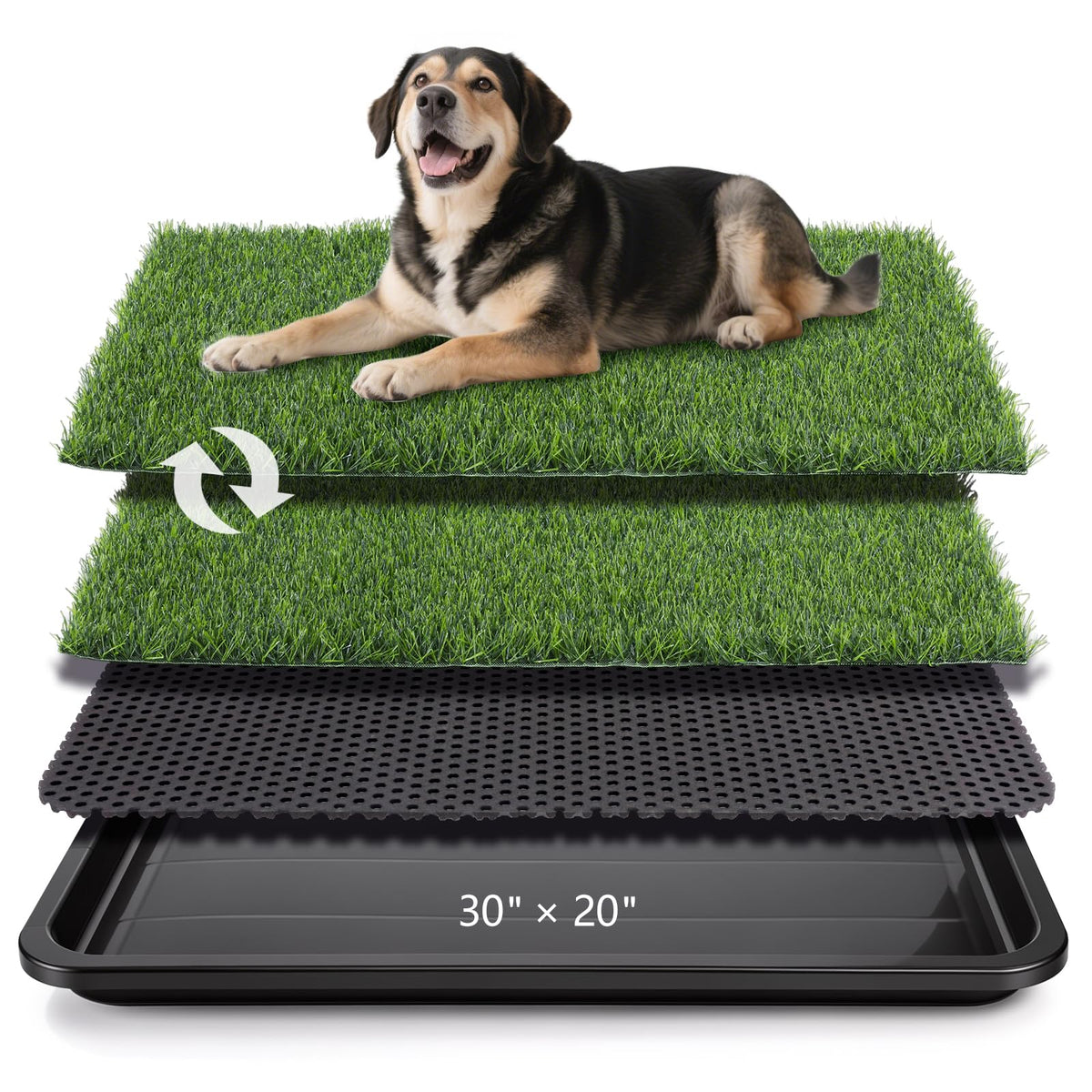 Dog Grass Pad with Tray 30 x 20 in A227