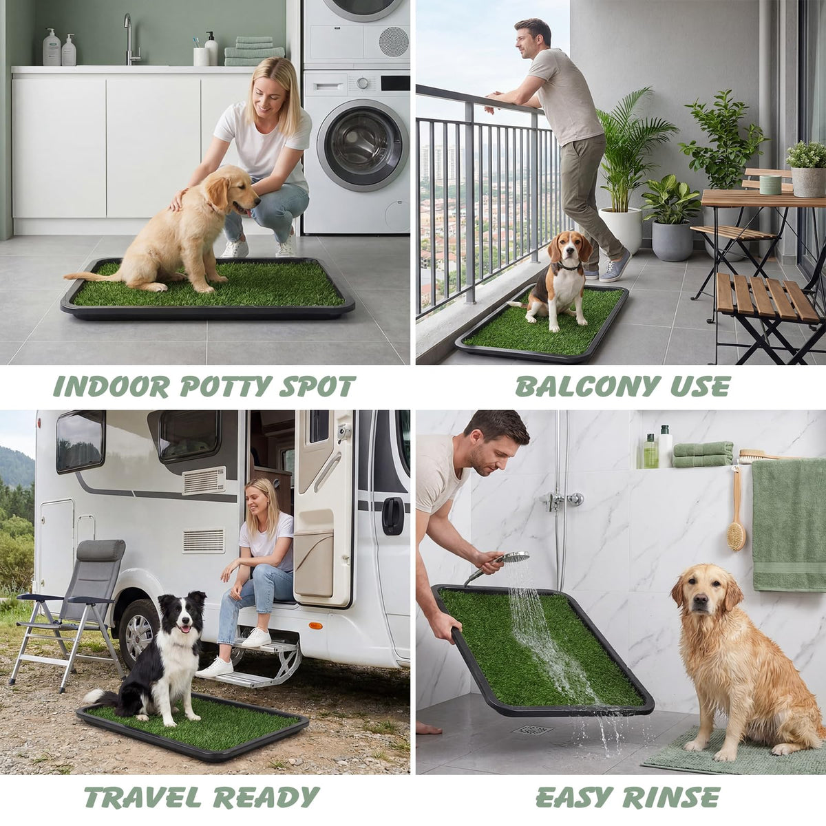 Dog Grass Pad with Tray 30 x 20 in A227
