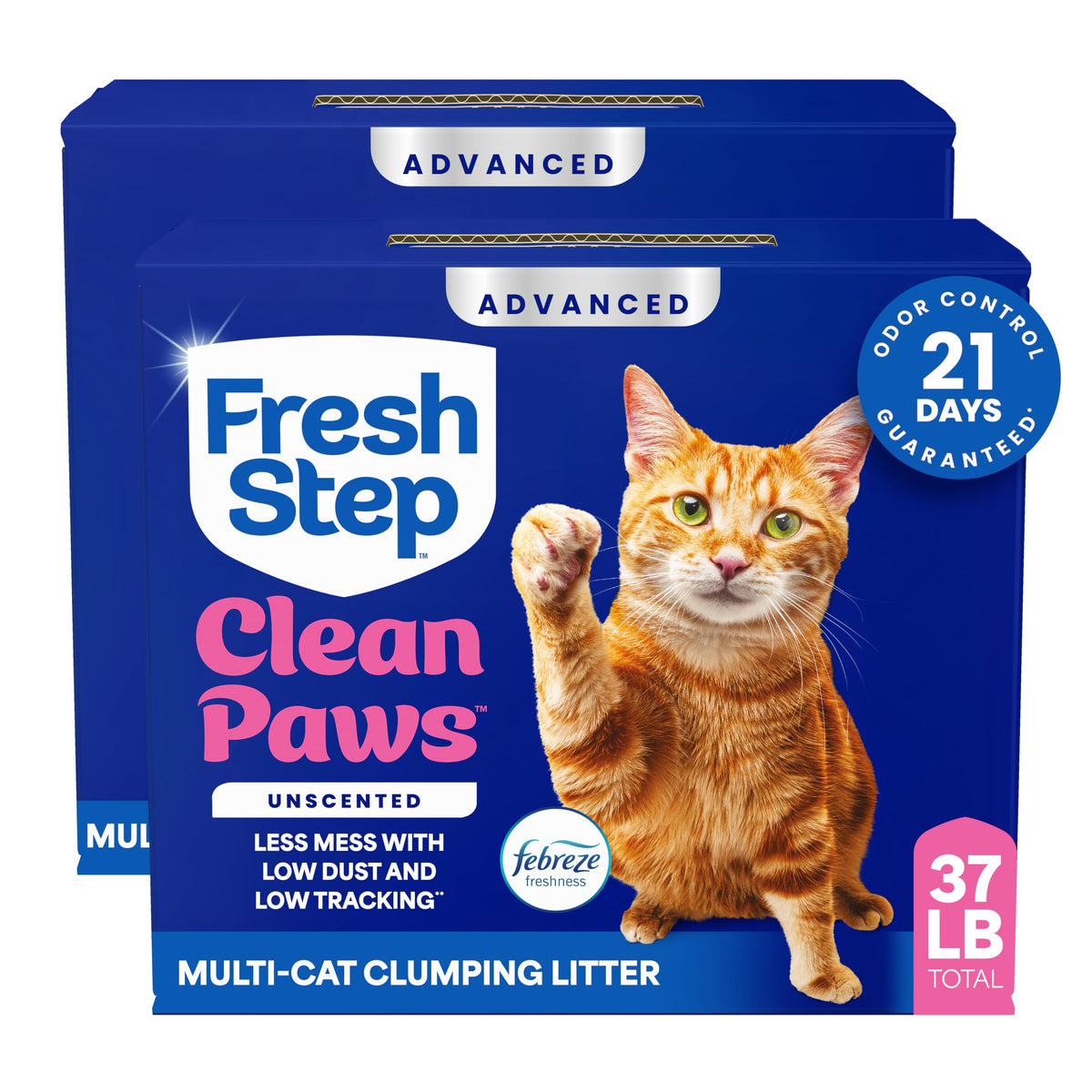 18.5 lb 2 Pk Clumping Cat Litter W41902