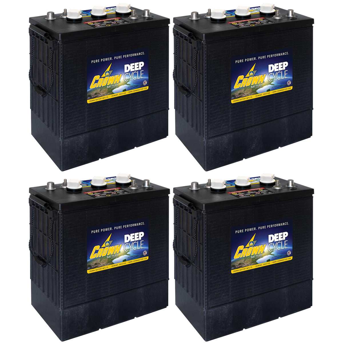 6V 350Ah Deep Cycle Flooded Lead Acid Battery Pack of 4 G27605