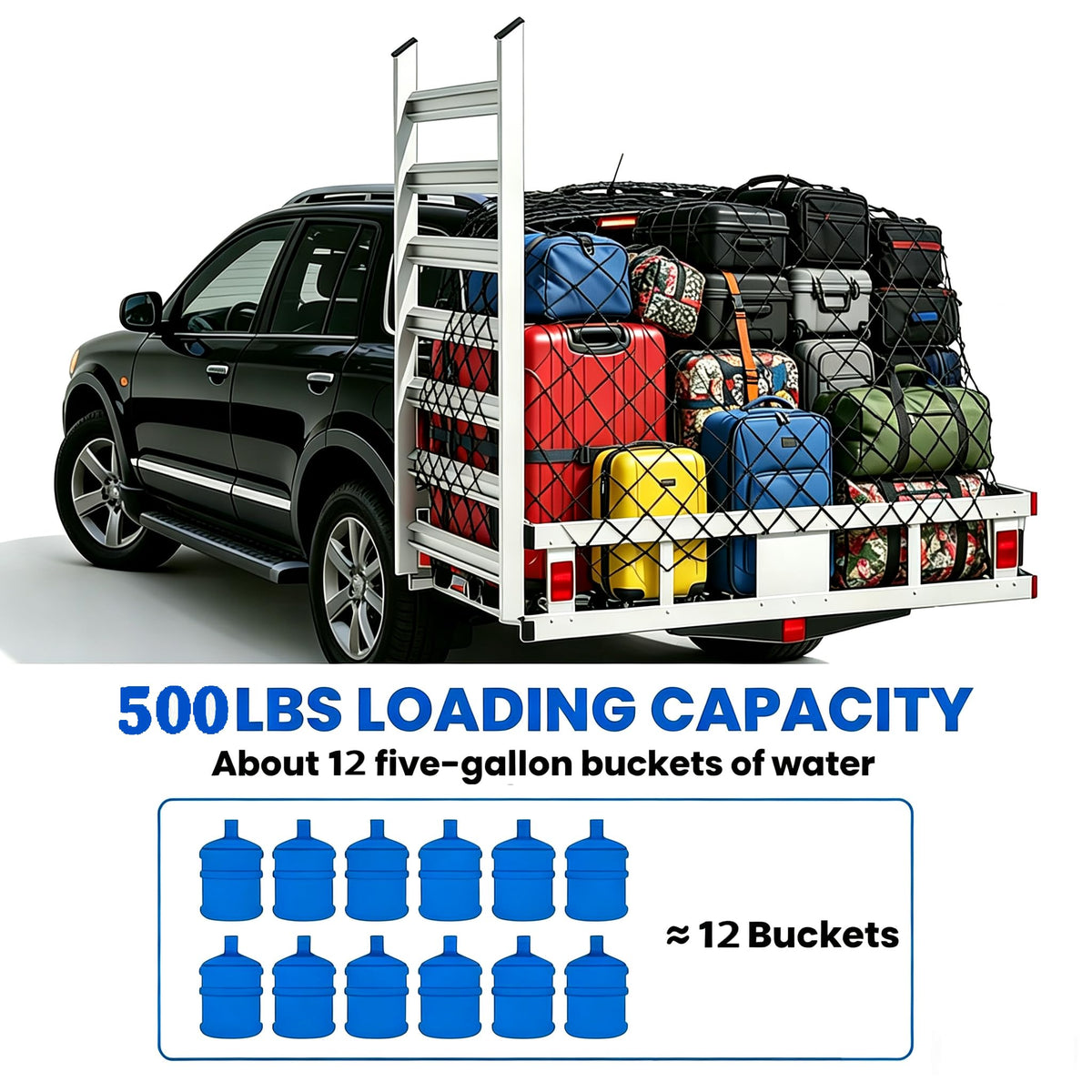 48"x29.5" Aluminum Wheelchair Scooter Mobility Carrier Q441248