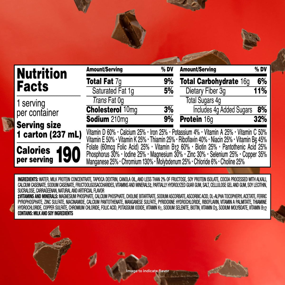 Chocolate Nutritional Drink 8 FL OZ W378
