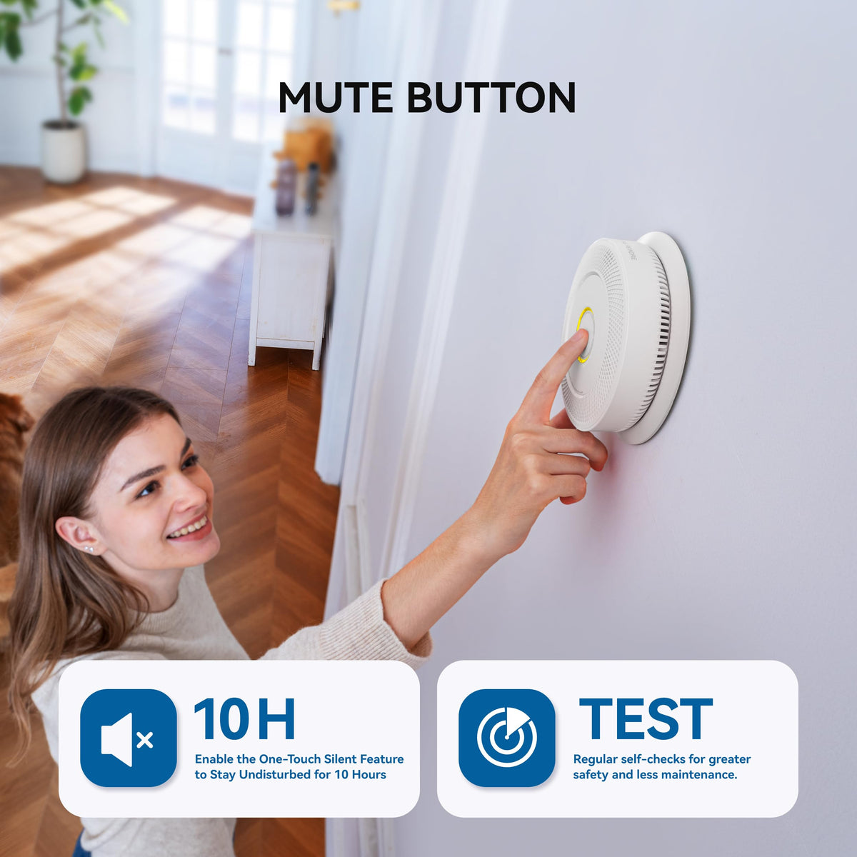 Smoke and Carbon Monoxide Detector 10-Year Battery 1 Pack V829988