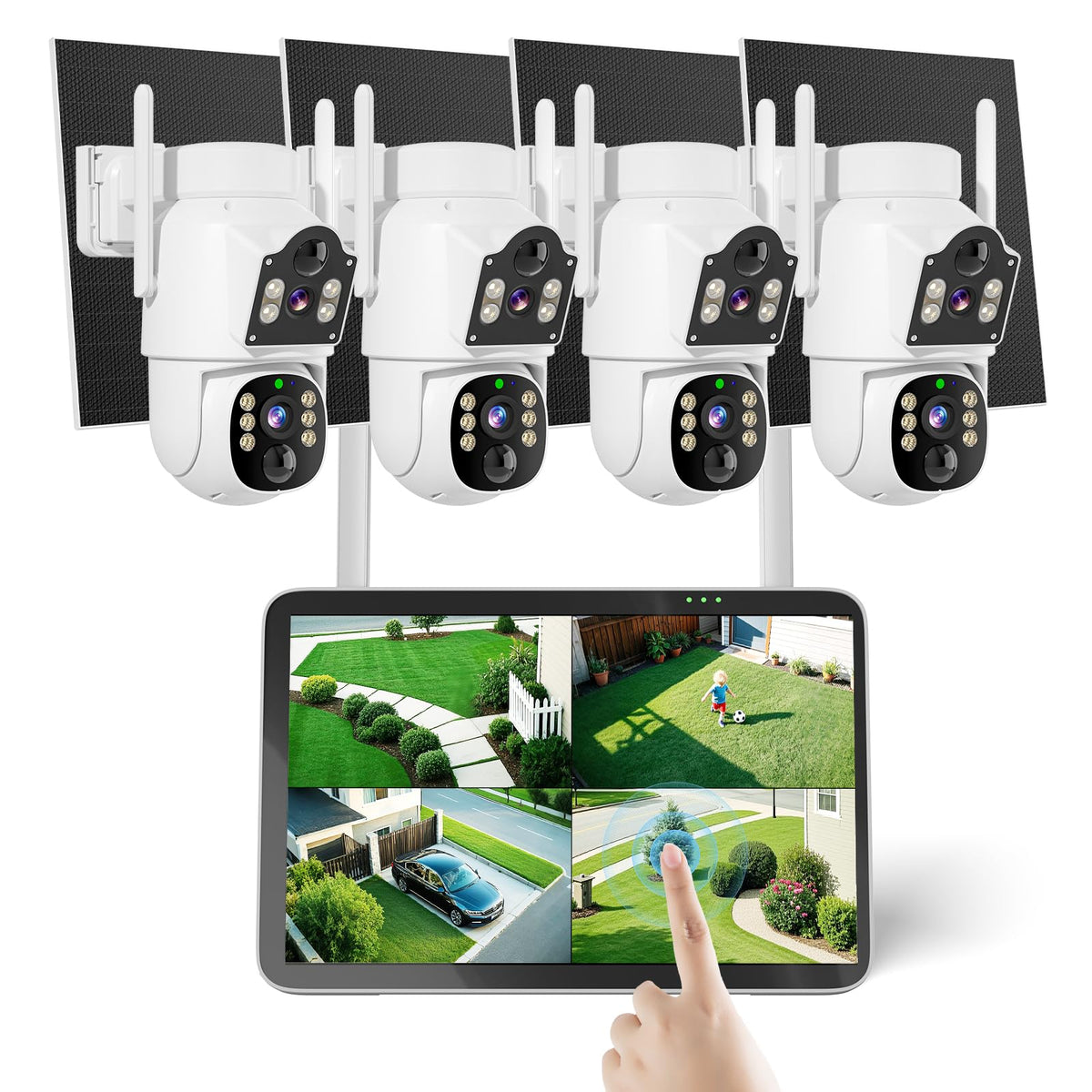 4MP Solar Wireless Outdoor Security Camera C8093