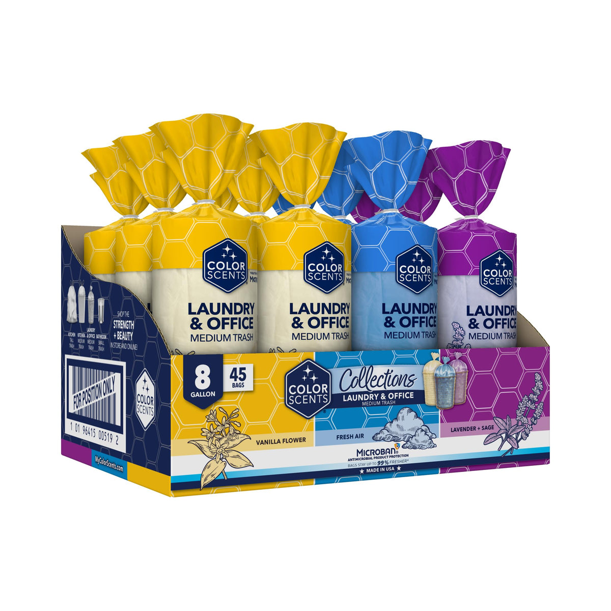 8 Gallon Twist Tie Trash Bags V62514