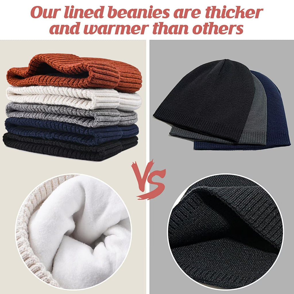 Merino Wool Knit Beanie Hat U600487