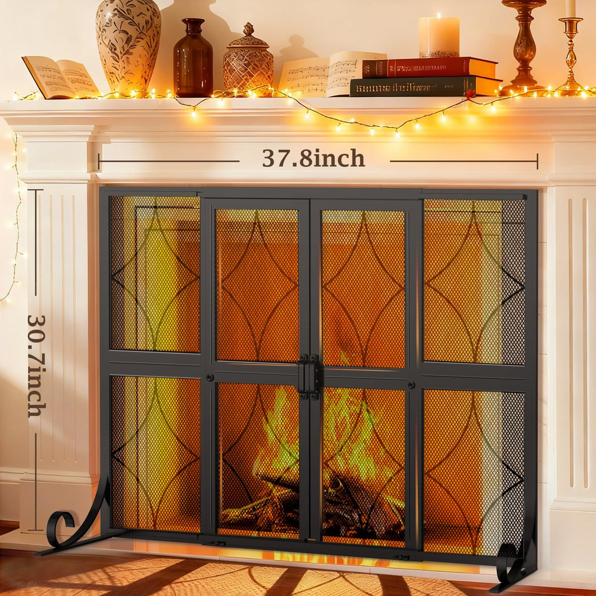 Fireplace Screen with Sliding Doors G41516