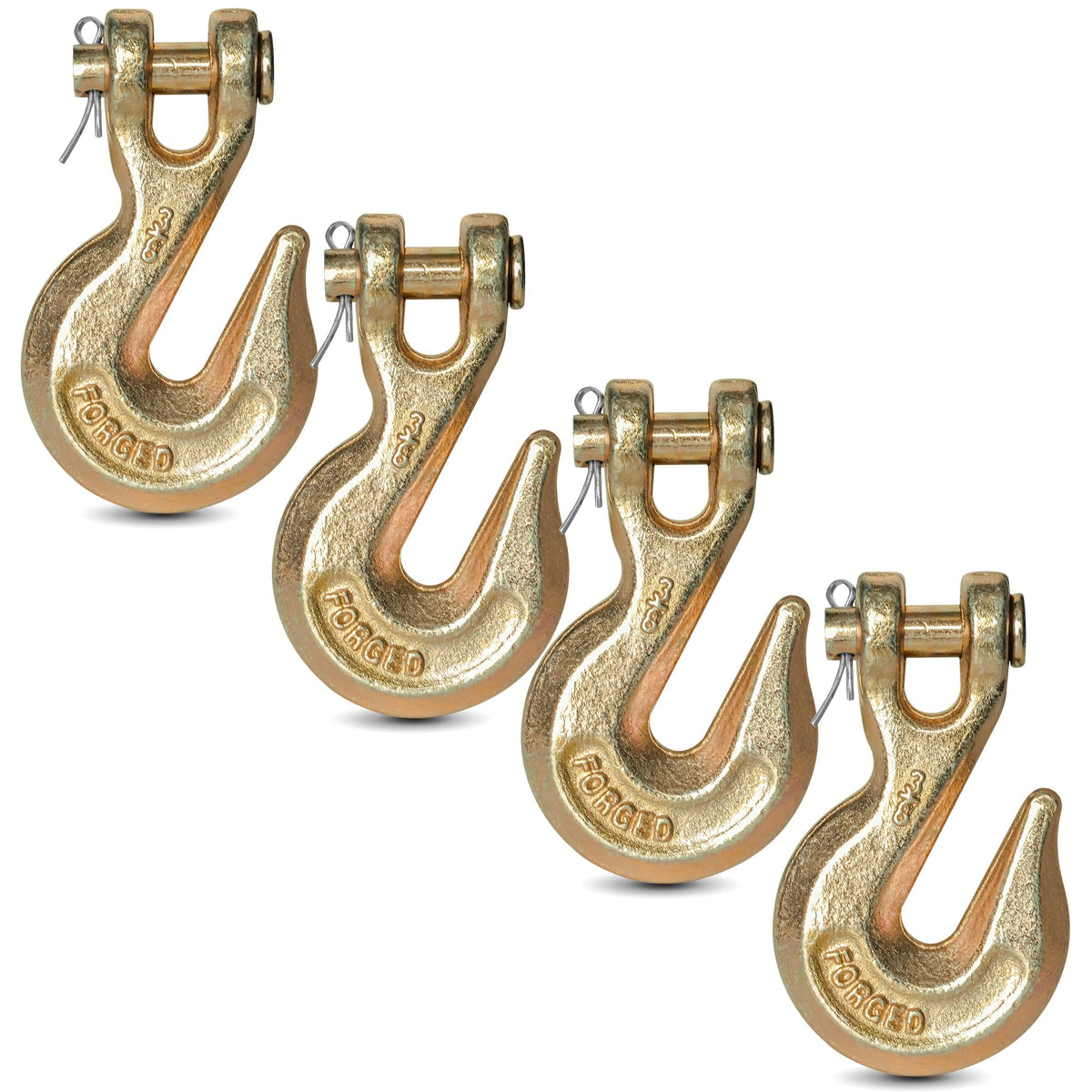 3/8" Clevis Grab Hooks 4 Pack Heavy Duty Chain Hook X6271