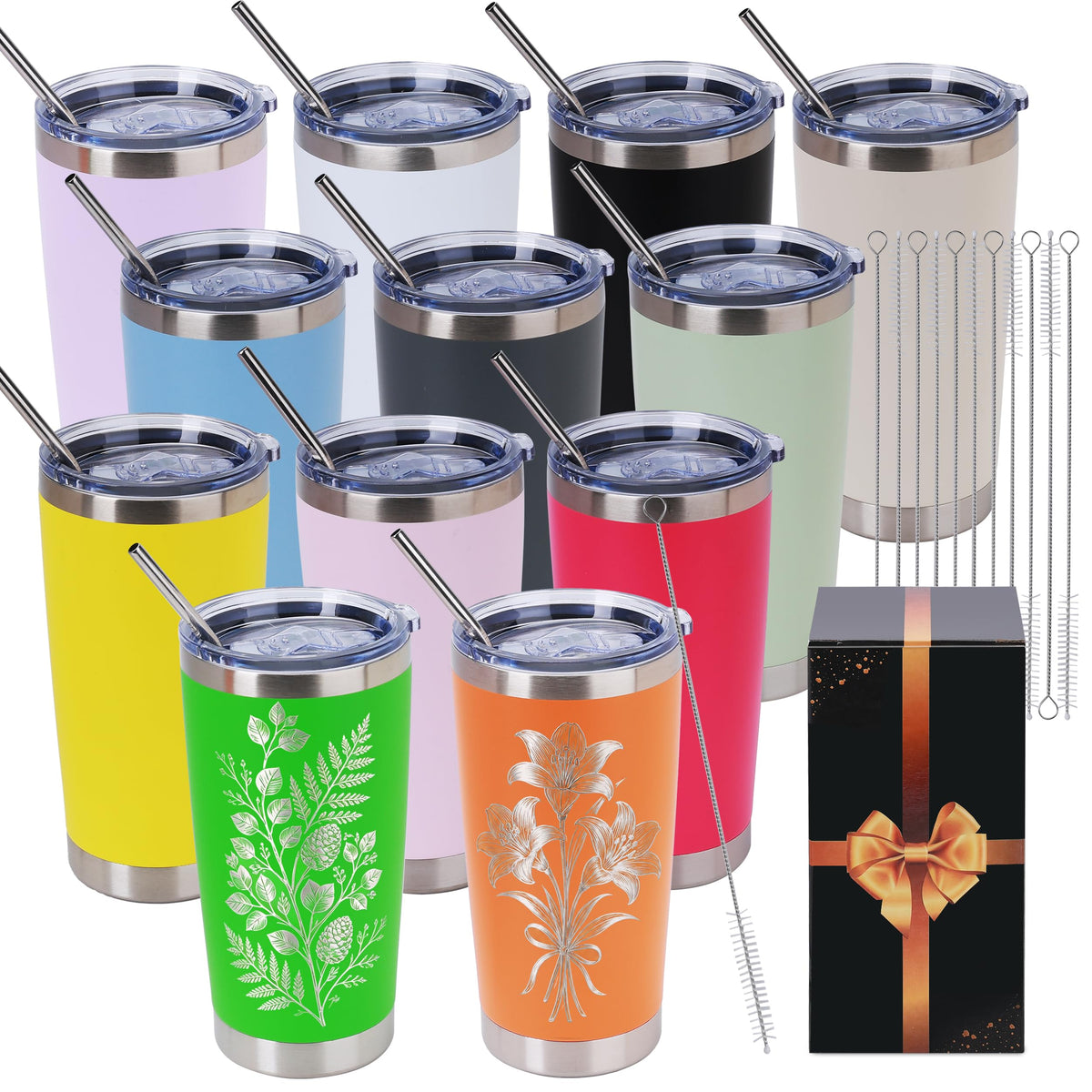 20 oz Insulated Tumblers 12 Pack D8998